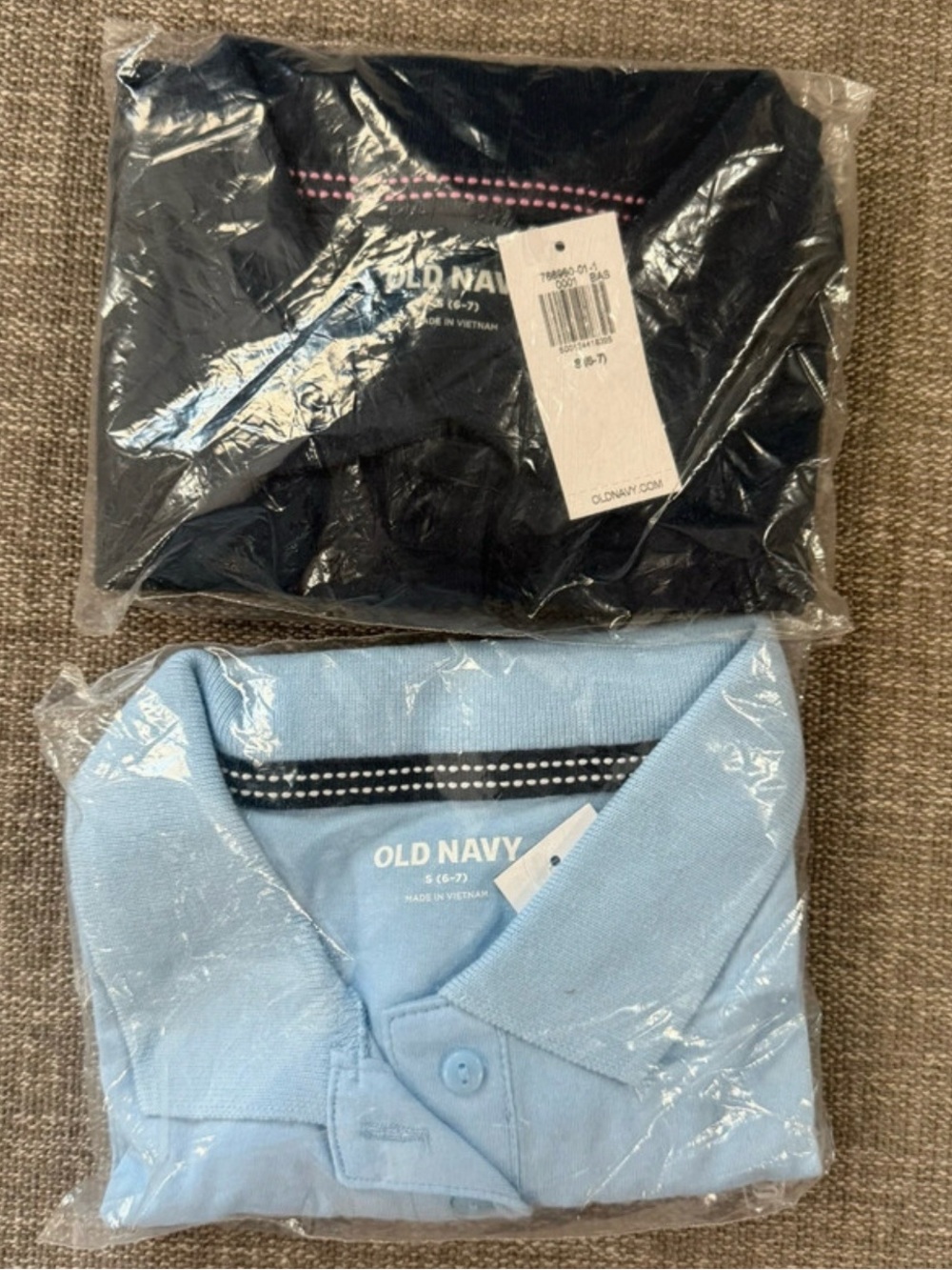 2 Girls Short Sleeve Jersey Uniform Tops, S